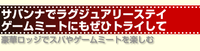 サバンナでラグジュアリーステイ　ゲームミートにもぜひトライして　豪華ロッジでスパやゲームミートを楽しむ