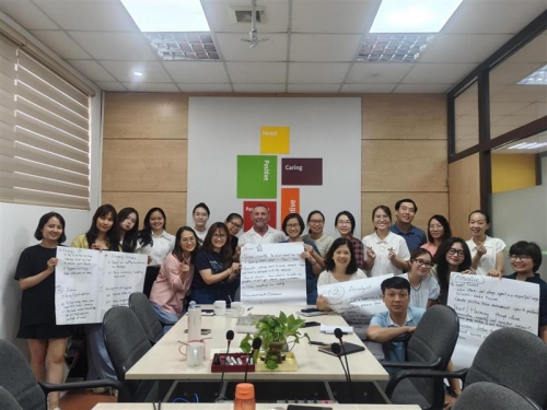 /recruit/images/当社では、チームでの楽しい交流の場だけでなく、 社員一人ひとりが学び合い、知識やスキルを磨くための社内トレーニングの機会も大切にしています。 共に成長し合う文化がここにはあります。